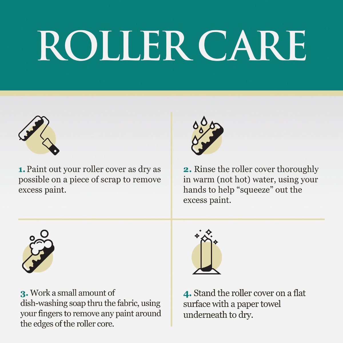 Best Look Premium 9 In. x 3/8 In. Woven Fabric Roller Cover Image 4