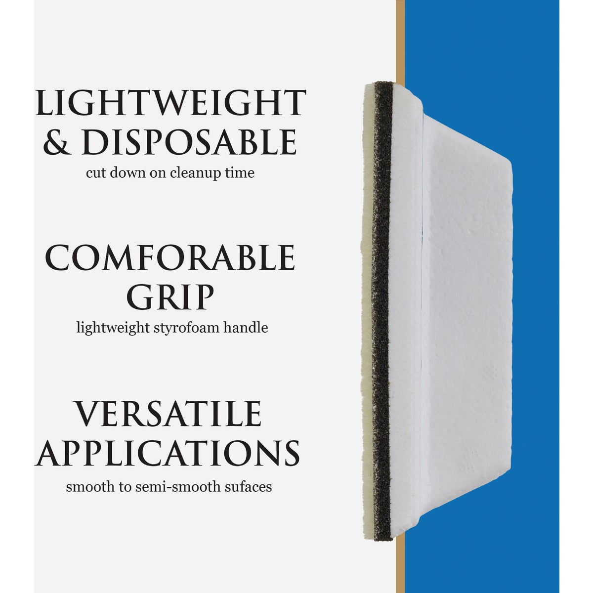 Linzer Pro Edge 3 In. x 5.5 In. Foam Handle Disposable Pad Painter Image 6