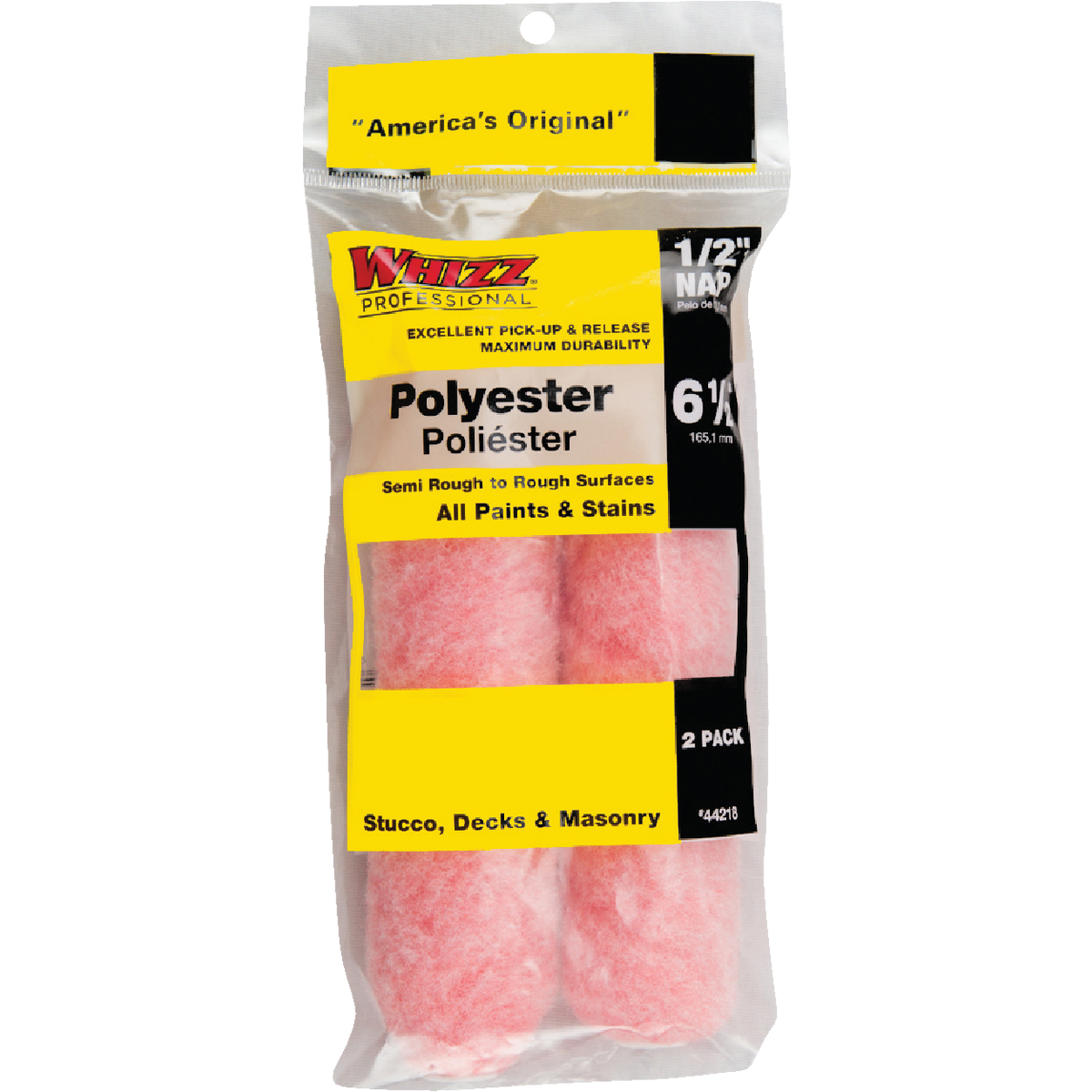 Whizz 6-1/2 In. x 1/2 In. Domed End Cap Polyester Knit Fabric Roller Cover (2-Pack) Image 1