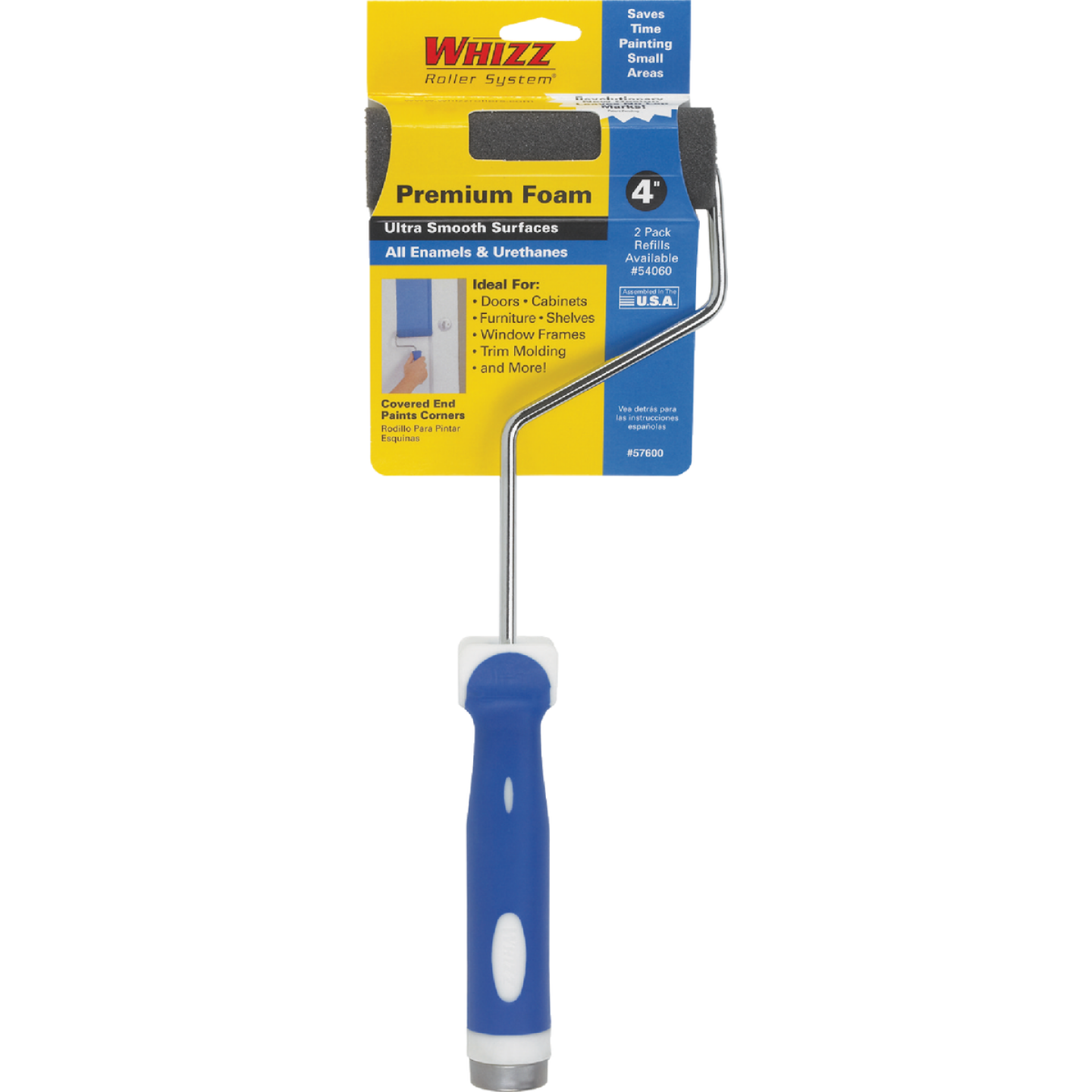 Whizz 4 In. x 13 In. Foam Roller Cover & Frame Image 1