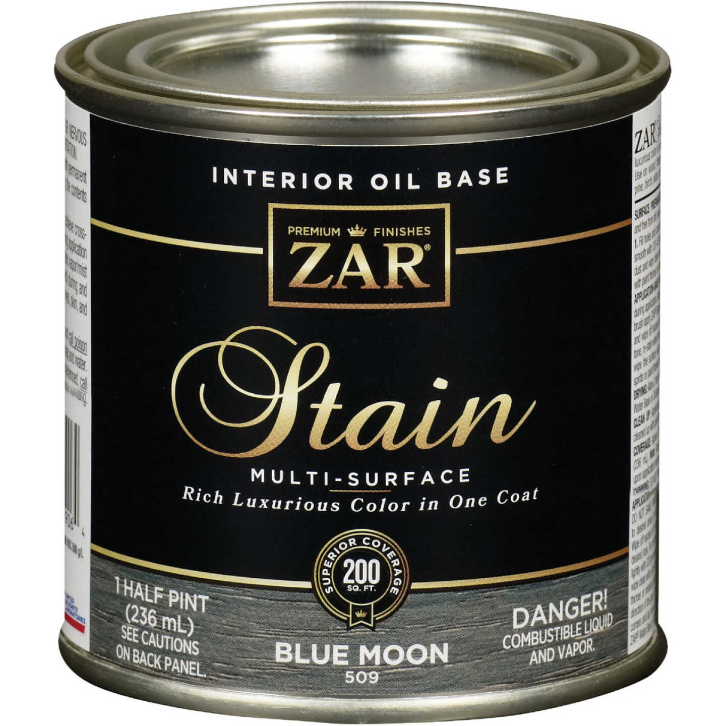 Zar 1/2 Pt. Blue Moon Oil-Based Multi-Surface Interior Stain Image 1