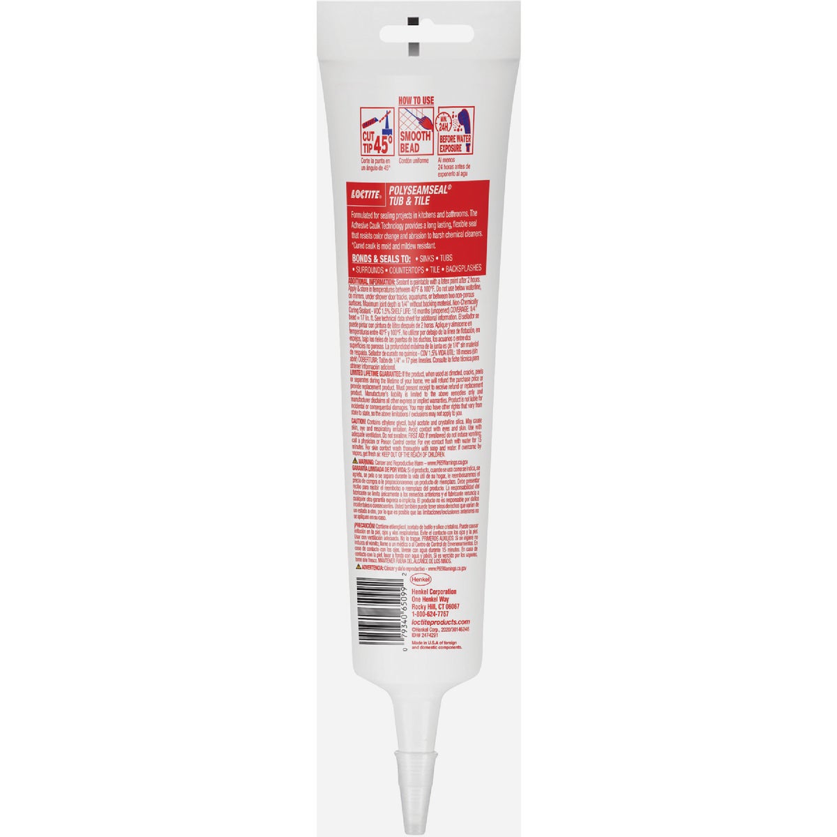 Loctite Polyseamseal 5.5 Oz. White Kitchen & Bath Caulk Image 3