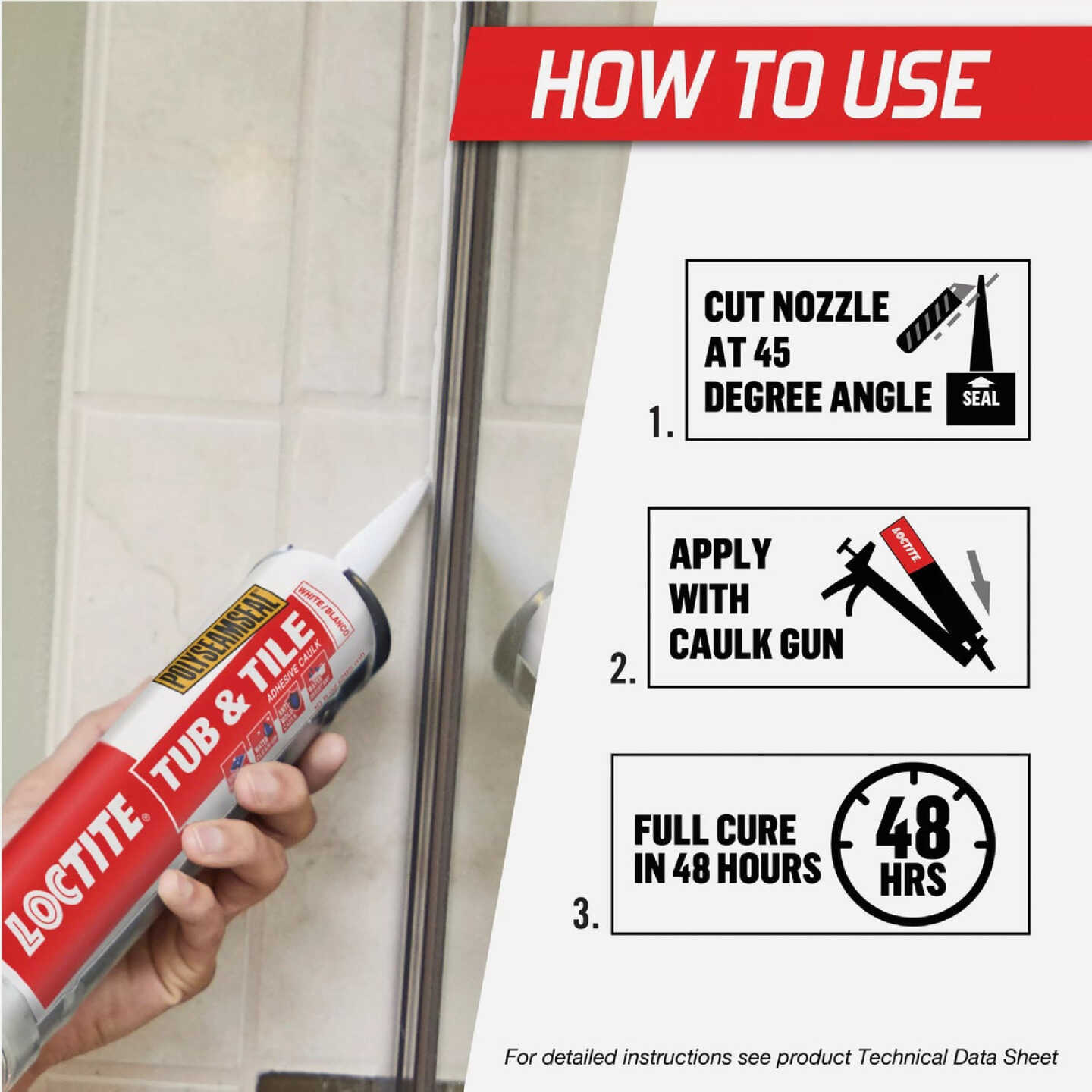 Loctite Polyseamseal 10 Oz. White Kitchen & Bath Caulk Image 2