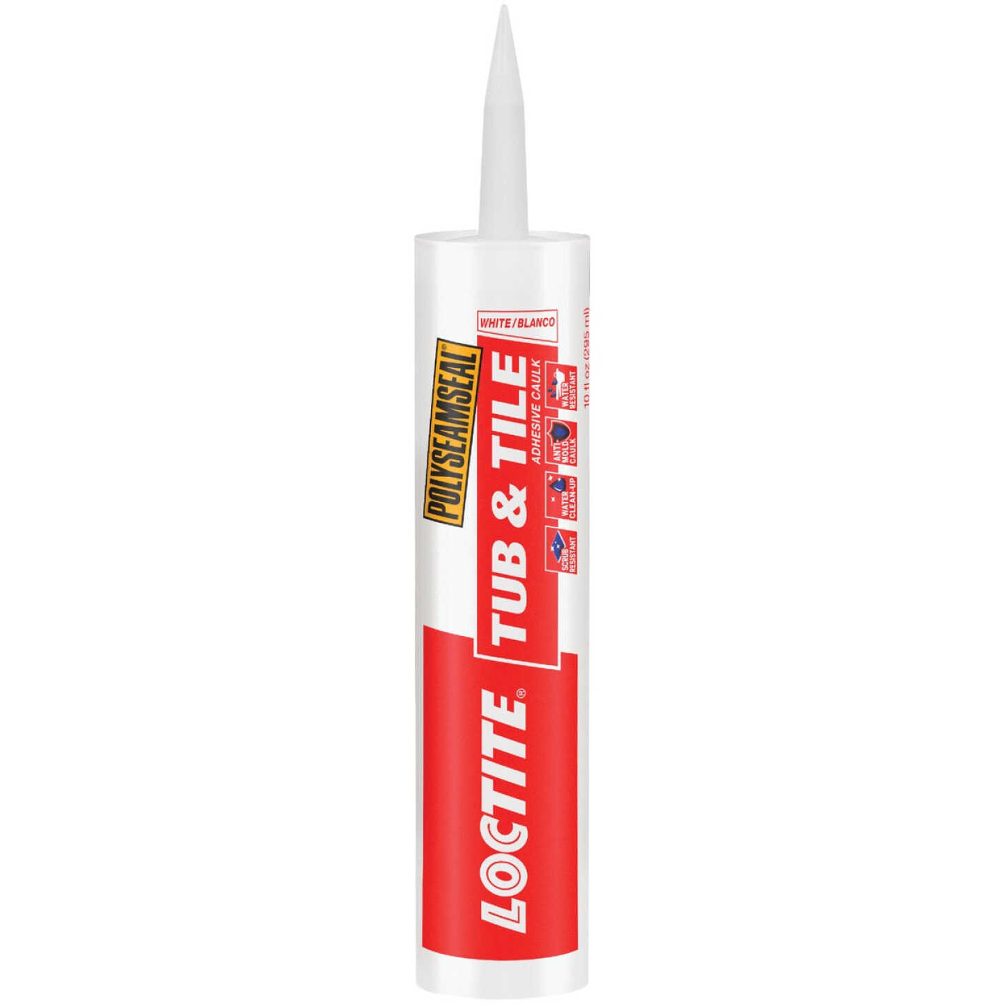 Loctite Polyseamseal 10 Oz. White Kitchen & Bath Caulk Image 1