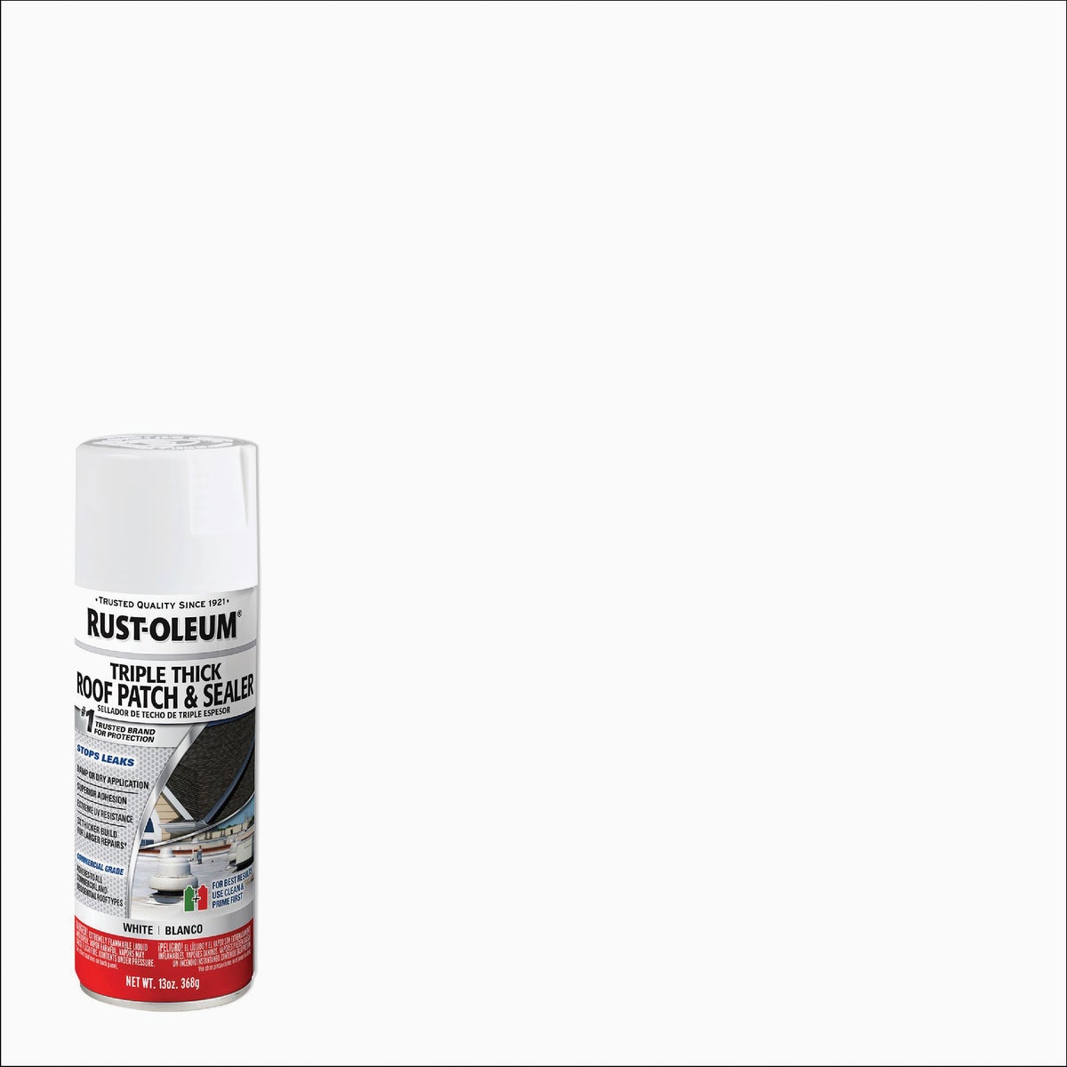 Rust-Oleum 13 Oz. Roofing Triple Thick Roof Patch & Sealer White Spray Image 1