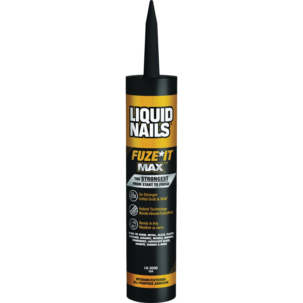 Liquid Nails Fuze-It Max 9 Oz. All Surface Construction Adhesive