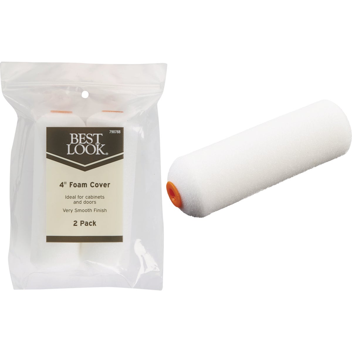 Best Look 4 In. x 1/4 In. Mini Foam Roller Cover (2-Pack) Image 1