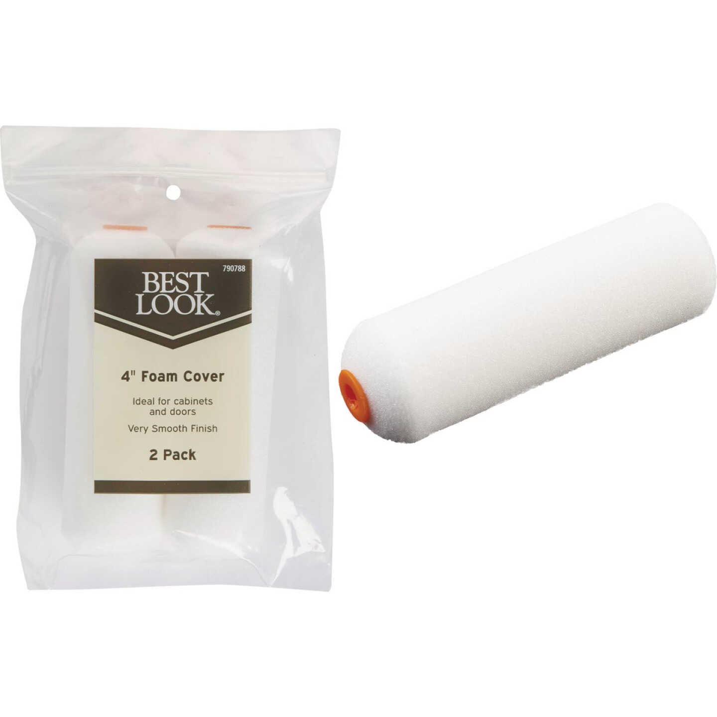 Best Look 4 In. x 1/4 In. Mini Foam Roller Cover (2-Pack) Image 1