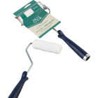 Best Look Premium 4 In. x 3/8 In. Woven Fabric Paint Roller Cover & Frame Image 1