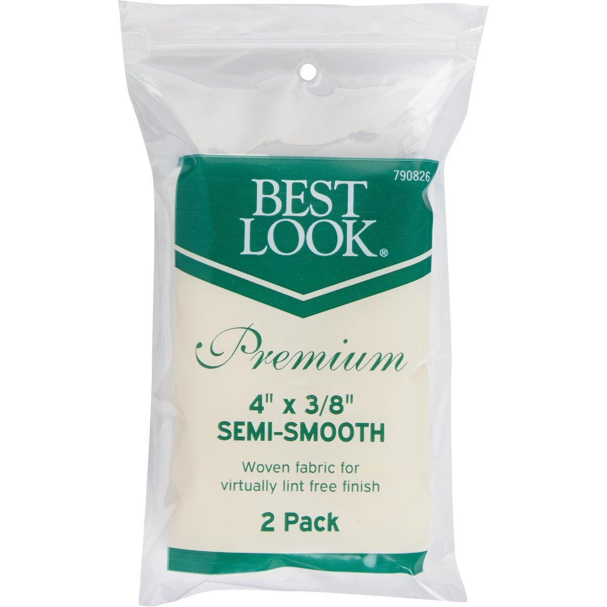 Best Look Premium 4 In. x 3/8 In. Mini Woven Fabric Roller Cover (2-Pack) Image 4