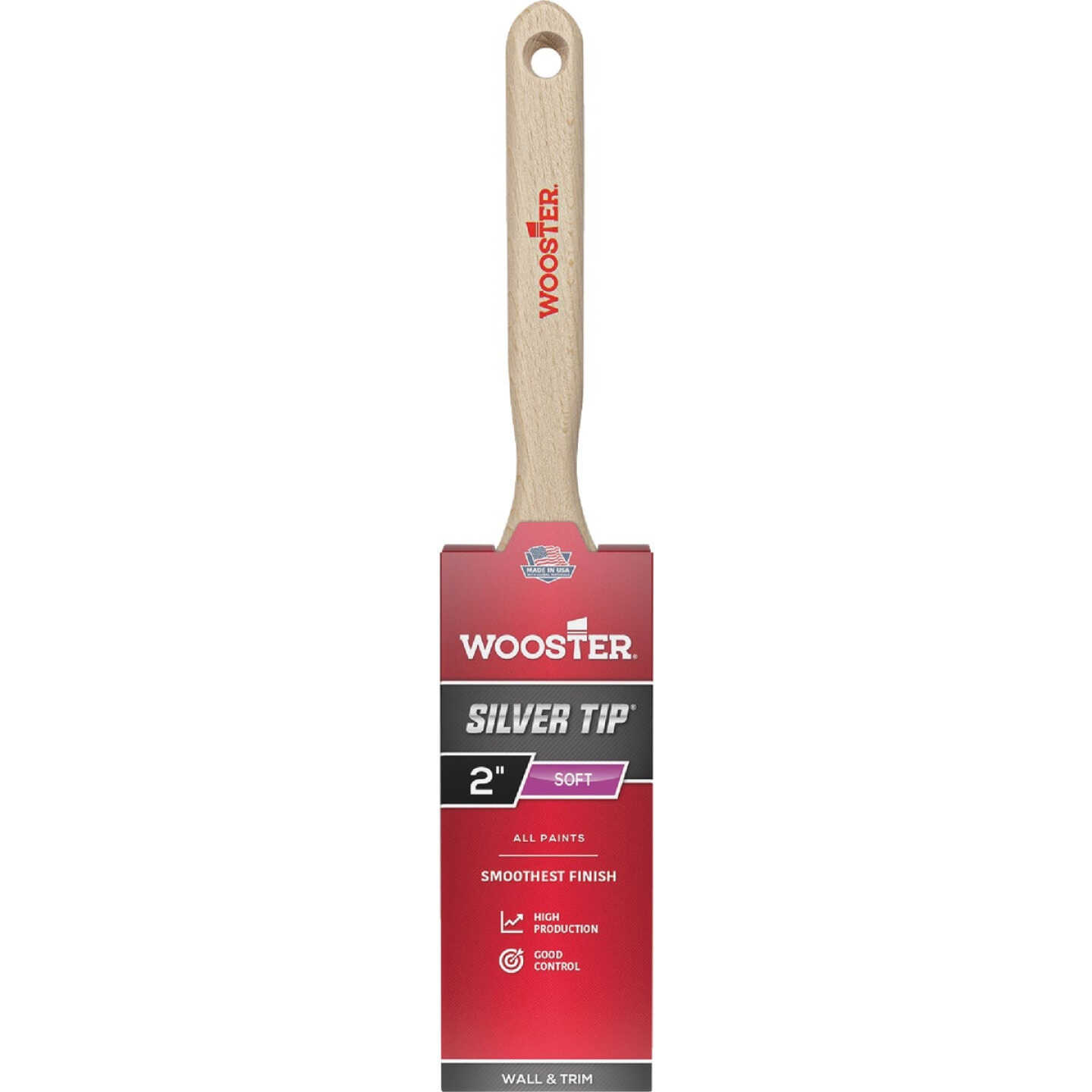 Wooster SILVER TIP 2 In. Chisel Trim Flat Sash Paint Brush Image 1