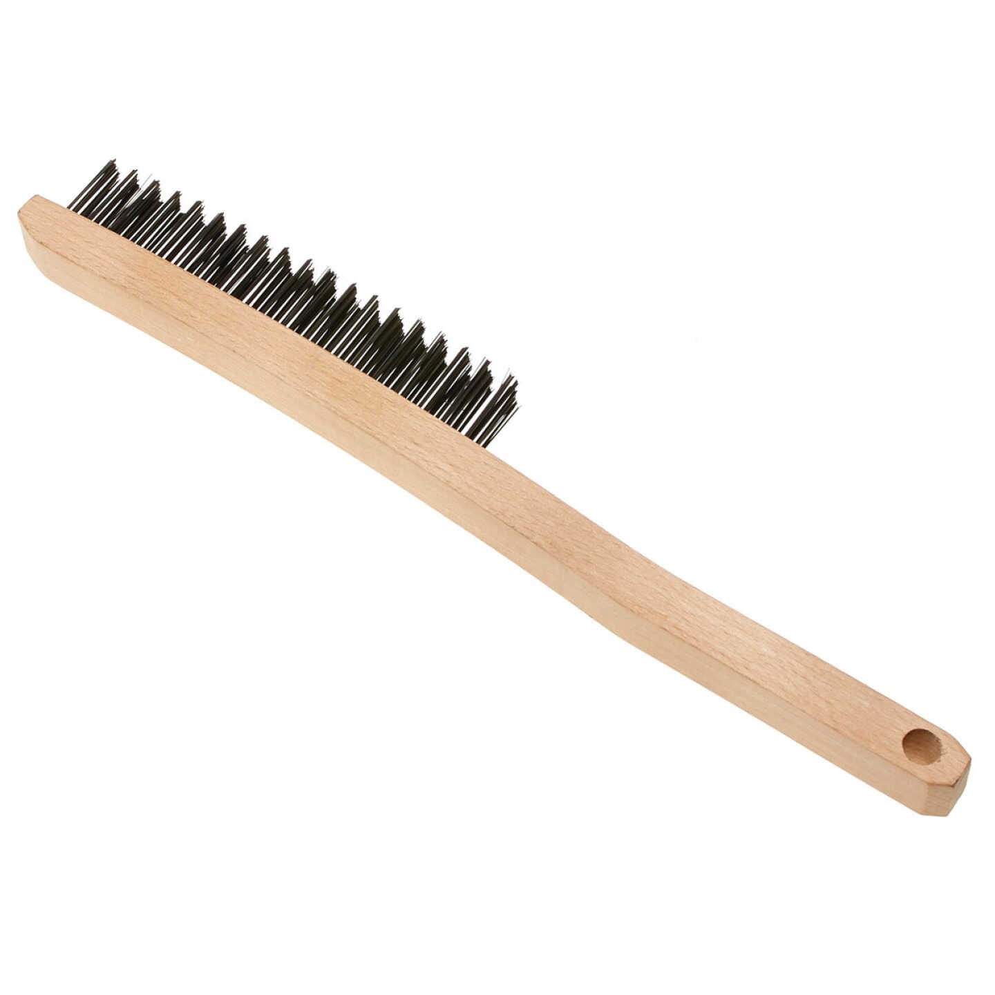 Best Look Long Curved Handle Wire Brush Image 1