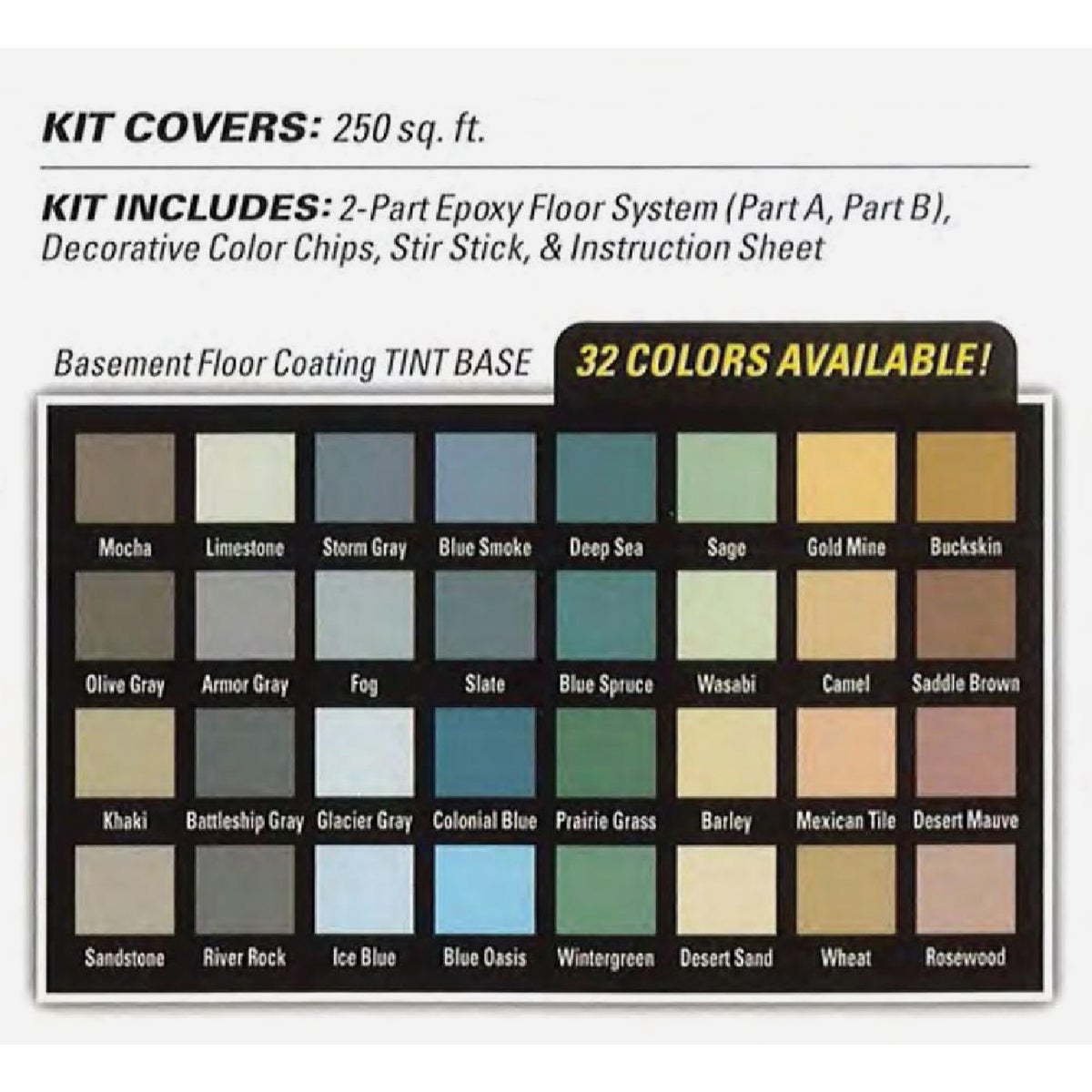 Rust-Oleum Epoxyshield 120 Oz. Satin Gray Basement Floor Coating Kit Image 2