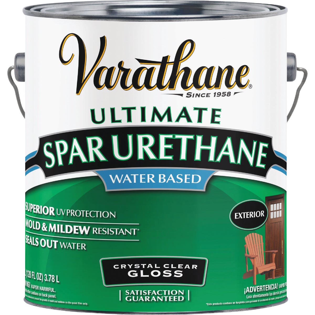 Varathane Gloss Clear Water Based Exterior Spar Urethane, 1 Gal. Image 2