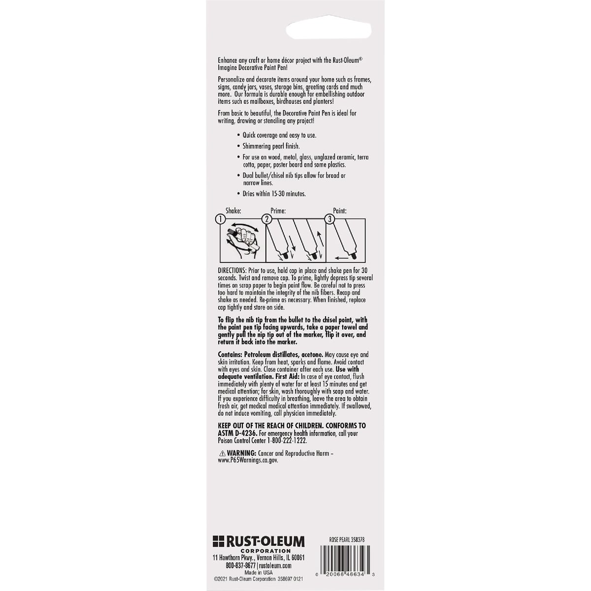 Rust-Oleum Imagine Rose Pearl Decorative Paint Pen Image 3