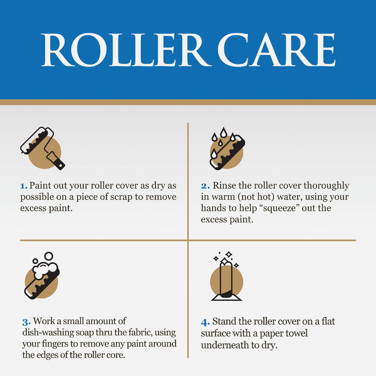 Linzer Pro Edge 4 In. x 3/8 In. Mini Microfiber Roller Cover (2-Pack) Image 2