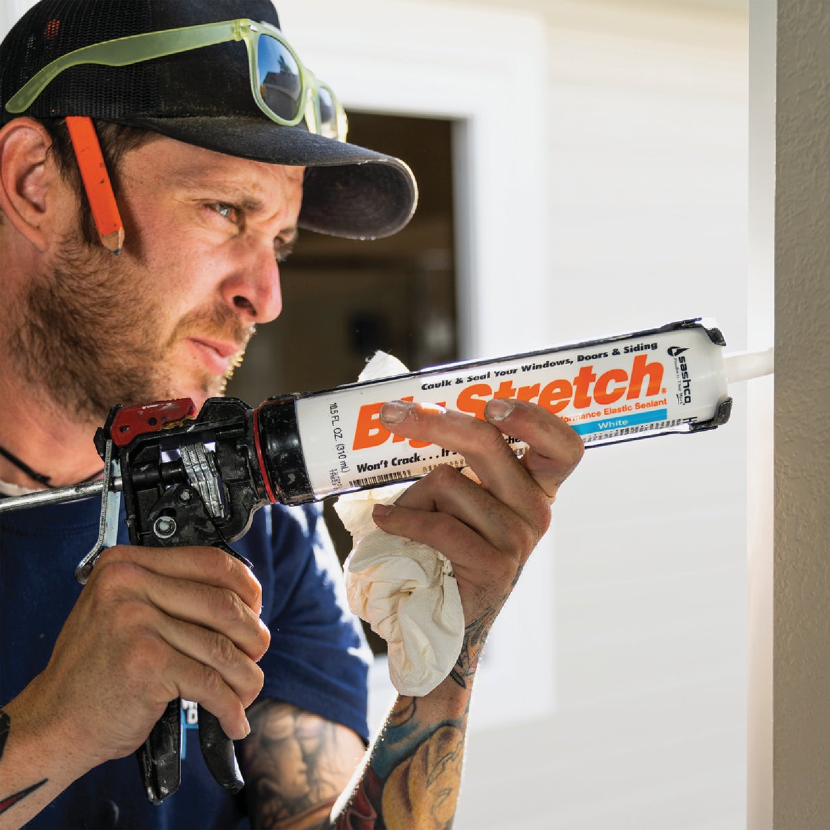 Sashco Big Stretch 10.5 Oz. Acrylic Elastomeric Caulk, White Image 2