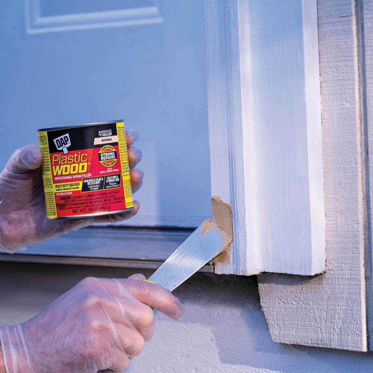 DAP Plastic Wood 16 Oz. Natural Solvent Professional Wood Filler Image 2