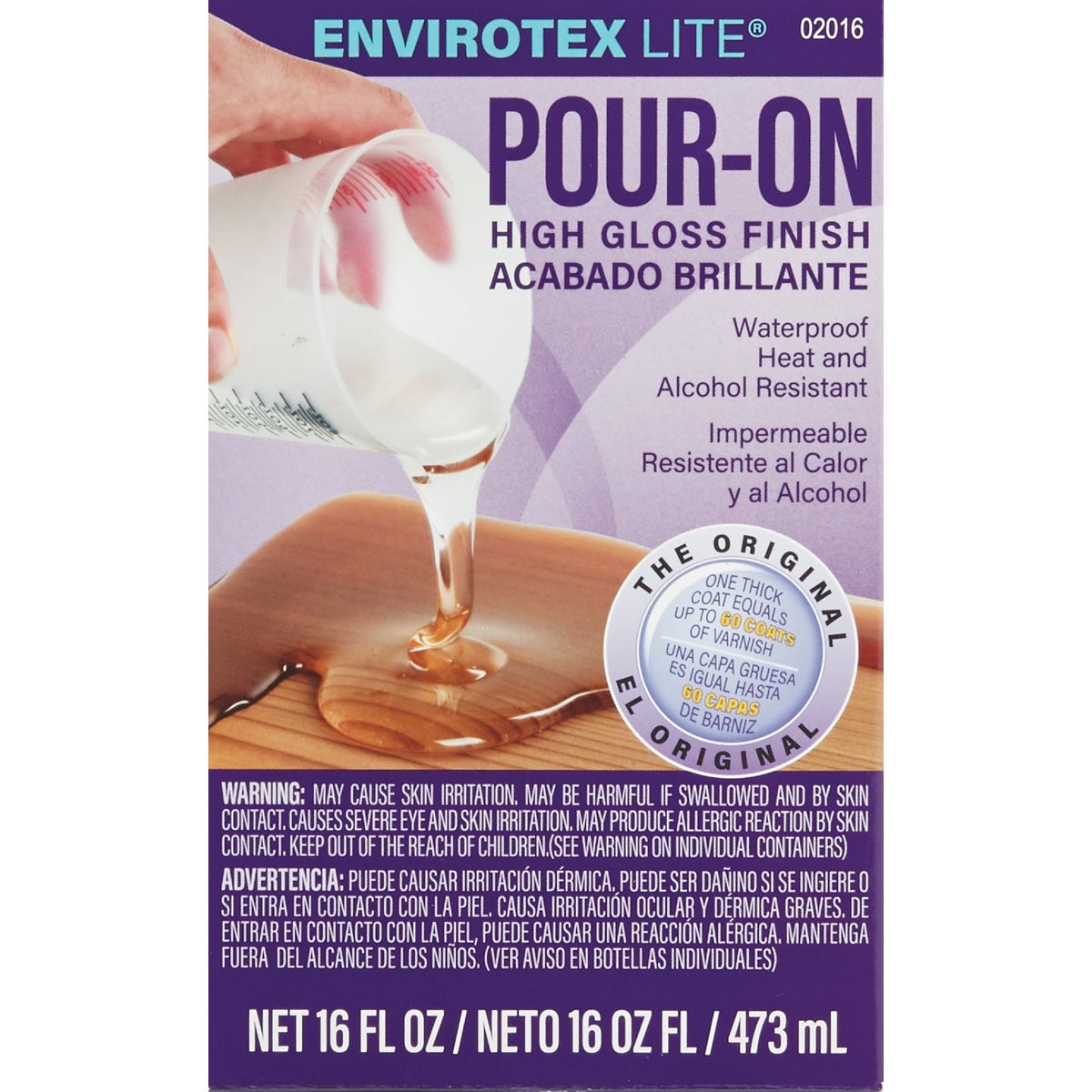 Envirotex Lite Pour-On 16 Oz. High Gloss Finish Image 2