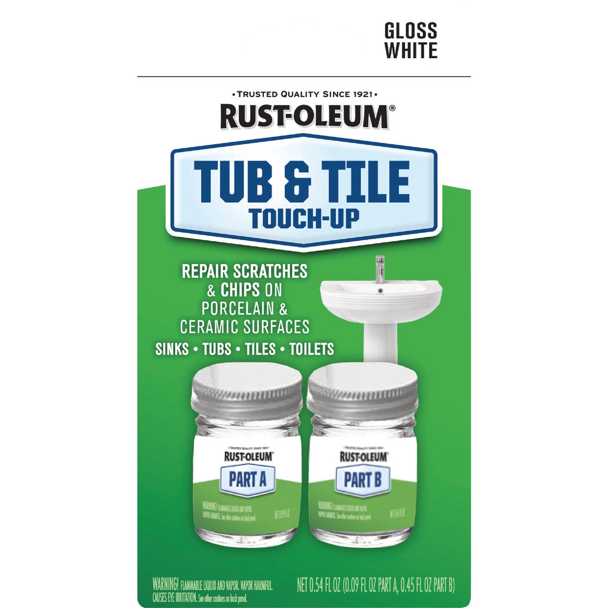 Rust-Oleum 0.45 Oz. Tub & Tile Touch-Up Gloss White Touch-Up Kit Image 2