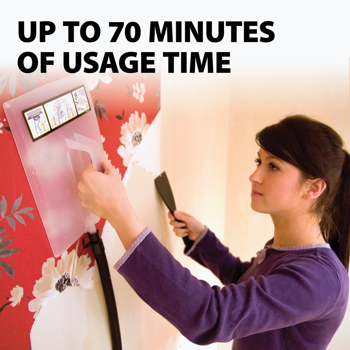 Wagner 725 Power Steamer Steam Cleaner for Wallpaper Removal (2 Steamplates Included) Image 3