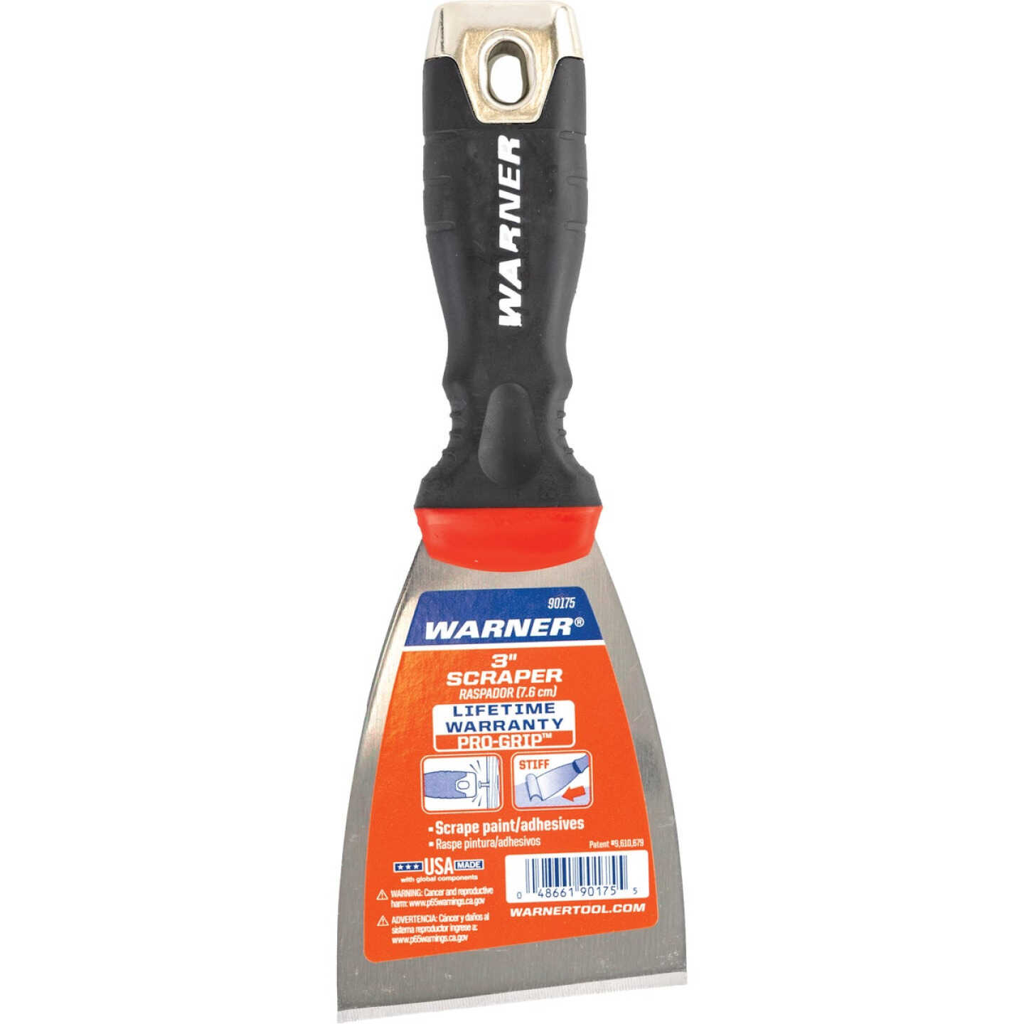Warner PROGRIP 3 In. Stiff Scraper with Hammer Cap Image 4