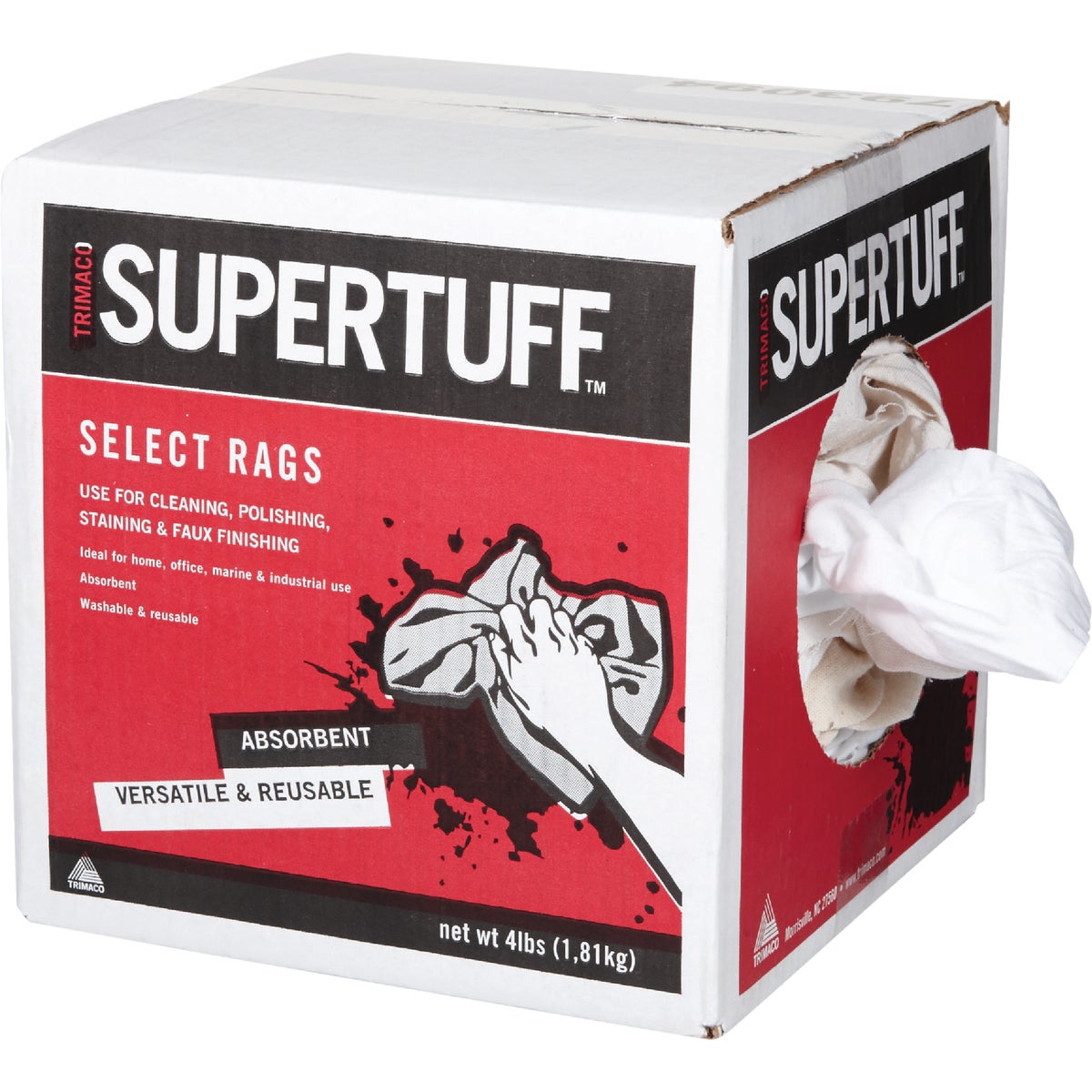 Trimaco SuperTuff 4 Lb. Painter's Rags Image 3