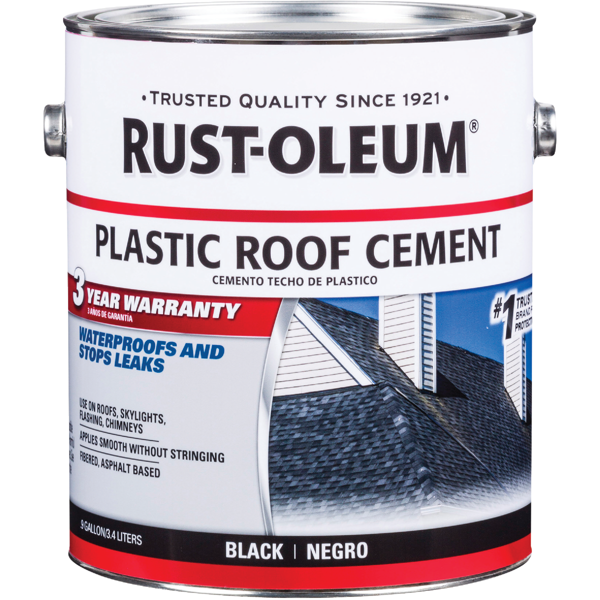 Rust-Oleum 1 Gal. Black Wet or Dry Roof Repair