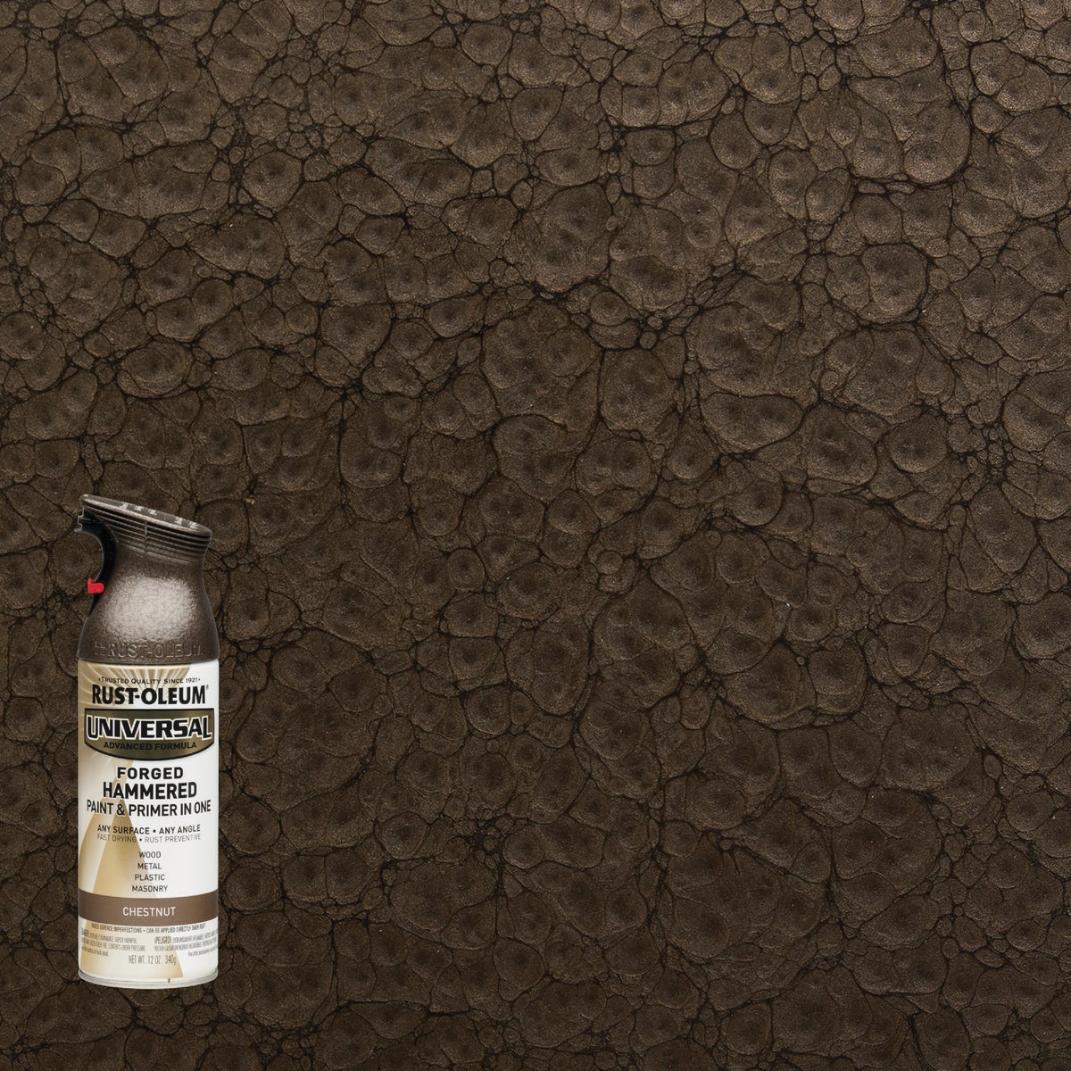 Rust-Oleum Universal 12 Oz. Chestnut Forged Hammered Spray Paint