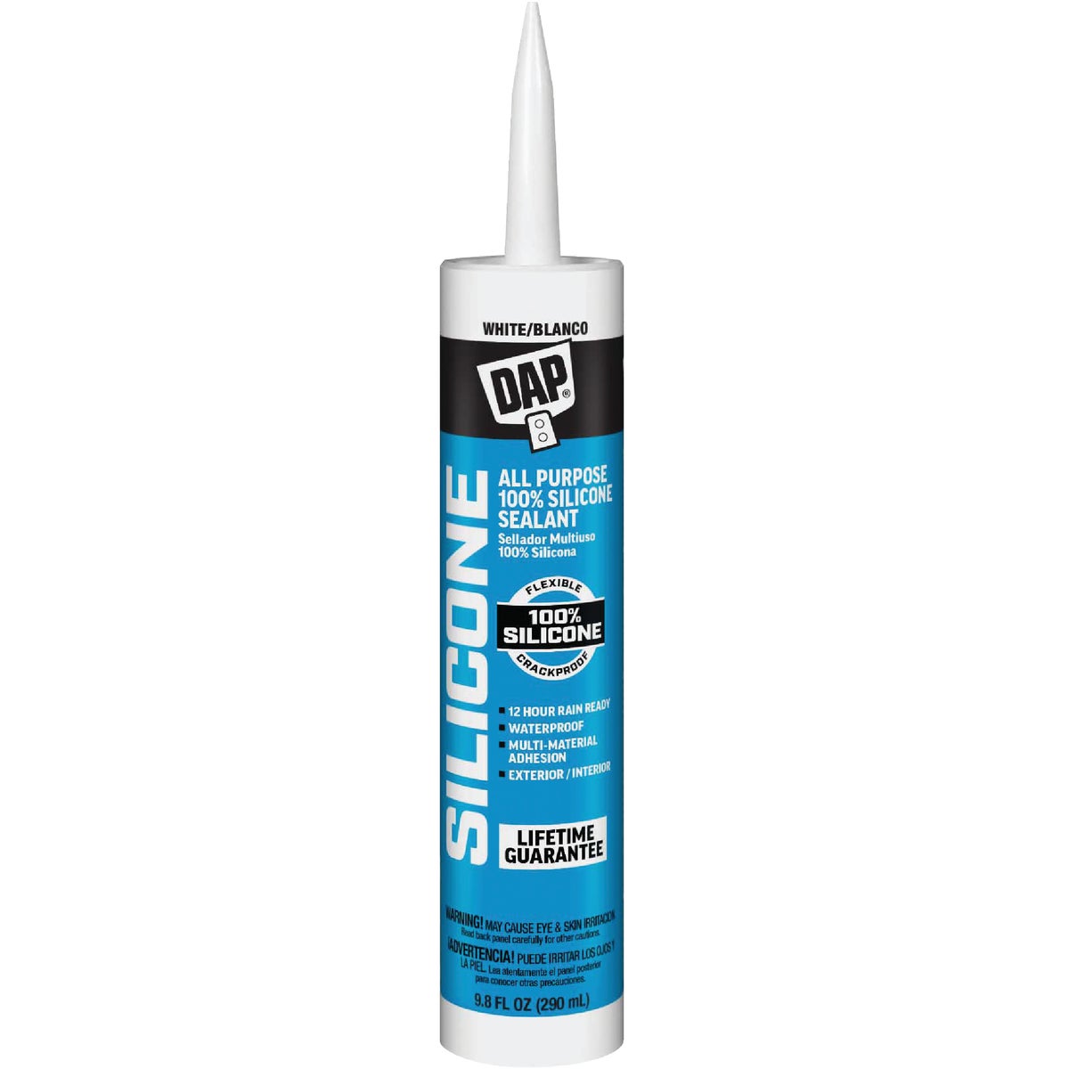 DAP 9.8 Oz. Window, Door & Siding Silicone Sealant, White Image 1