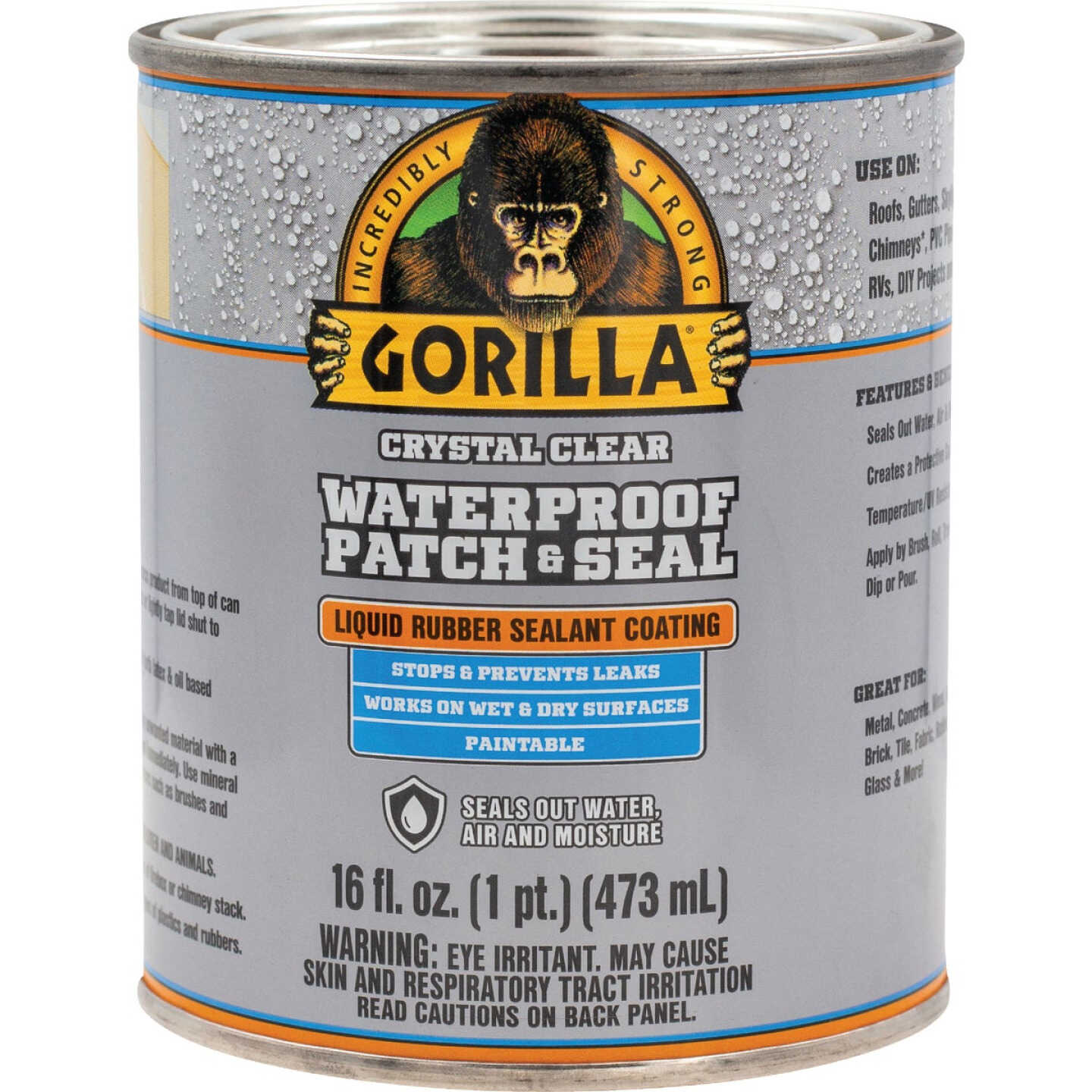 Gorilla 32 Oz. Clear Waterproof Patch & Seal Liquid Image 1