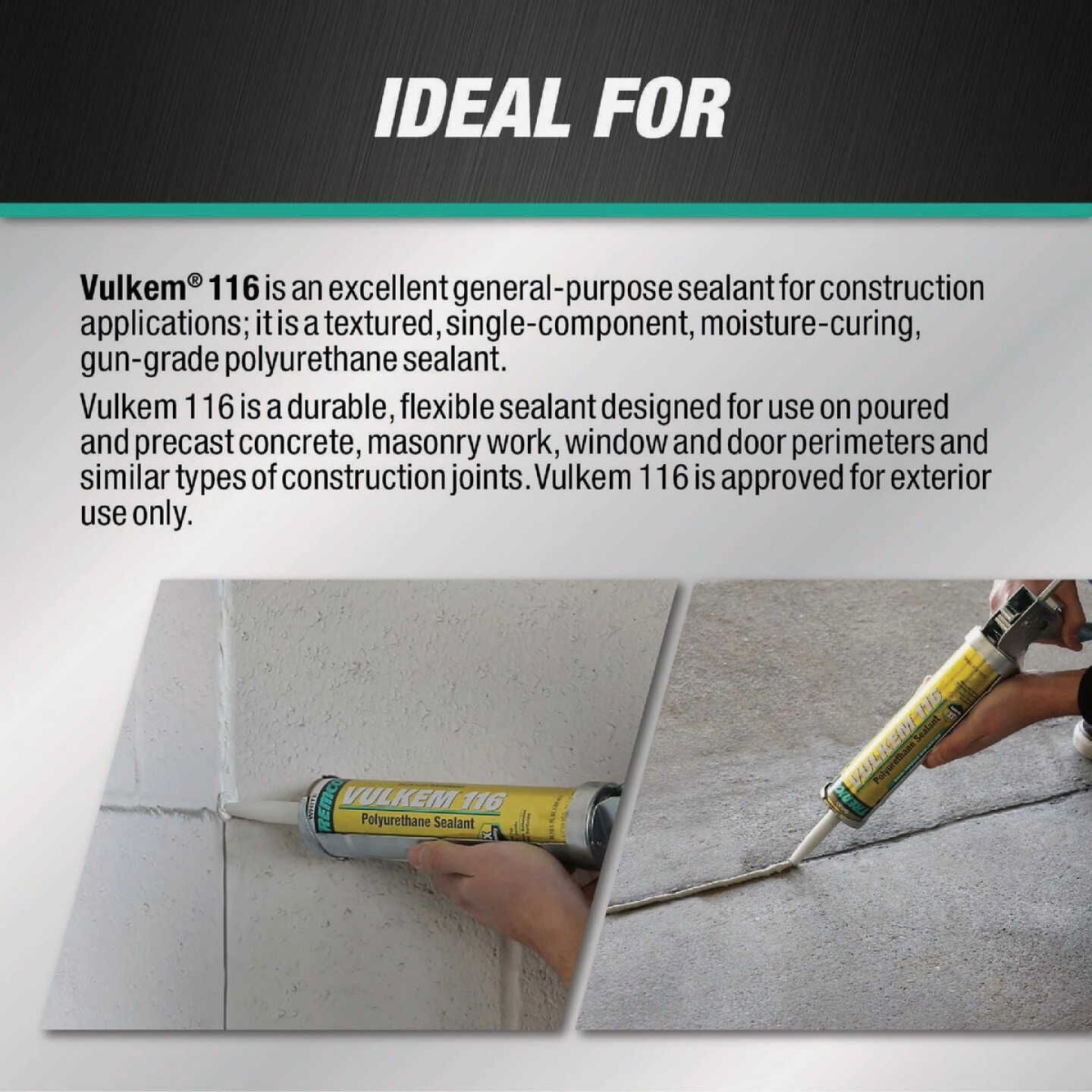 Tremco Vulkem 116 10.1 Oz. Bronze Polyurethane Sealant Image 3
