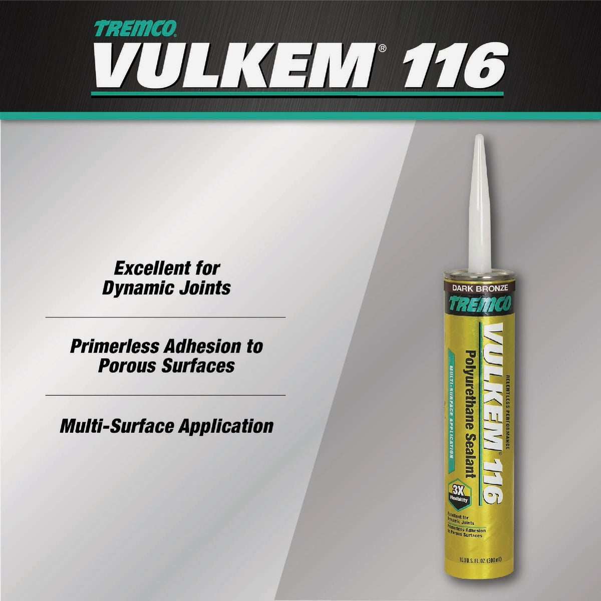 Tremco Vulkem 116 10.1 Oz. Bronze Polyurethane Sealant Image 2