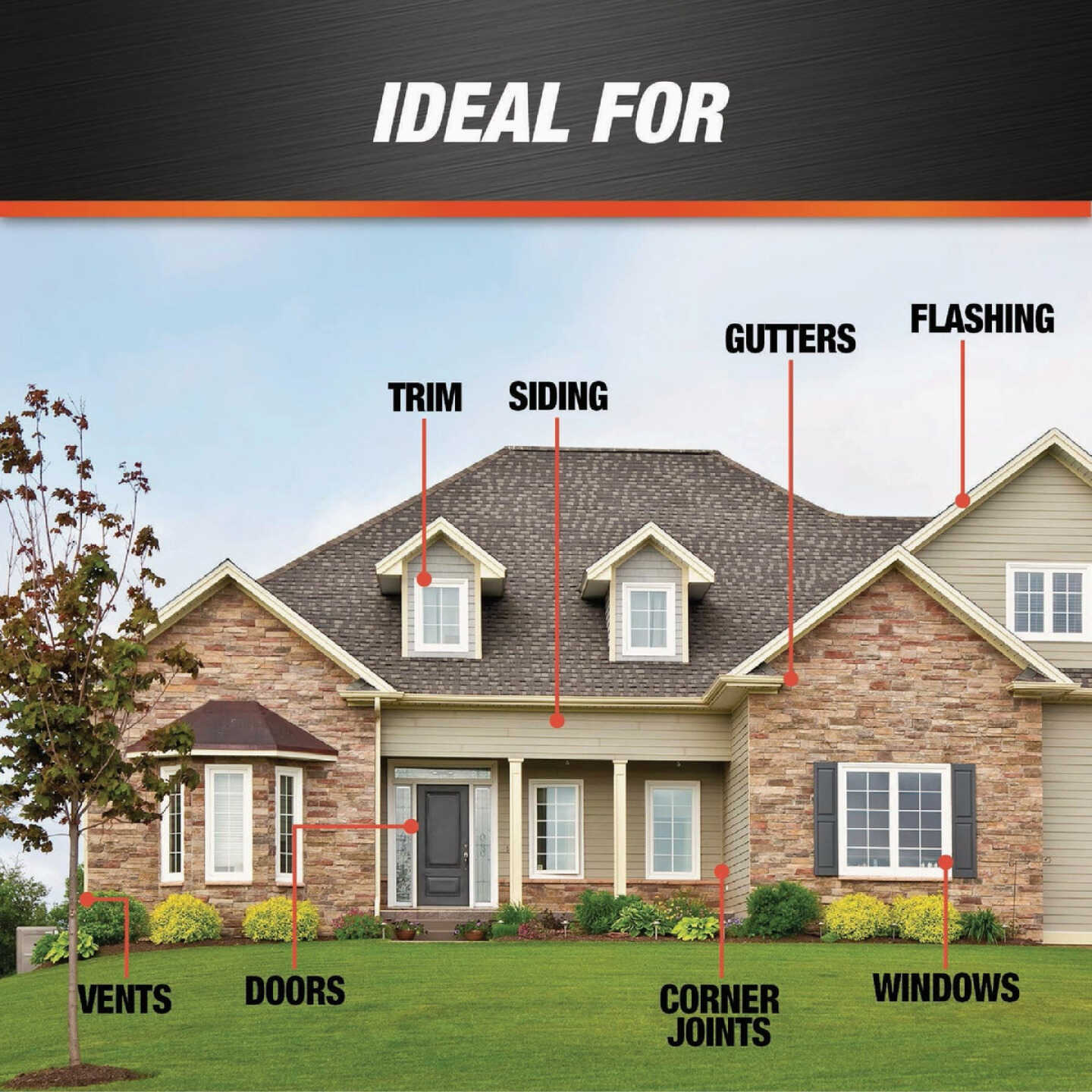 DAP Silicone Max 10 Oz. Black Premium All Purpose 100% Silicone Sealant Image 4