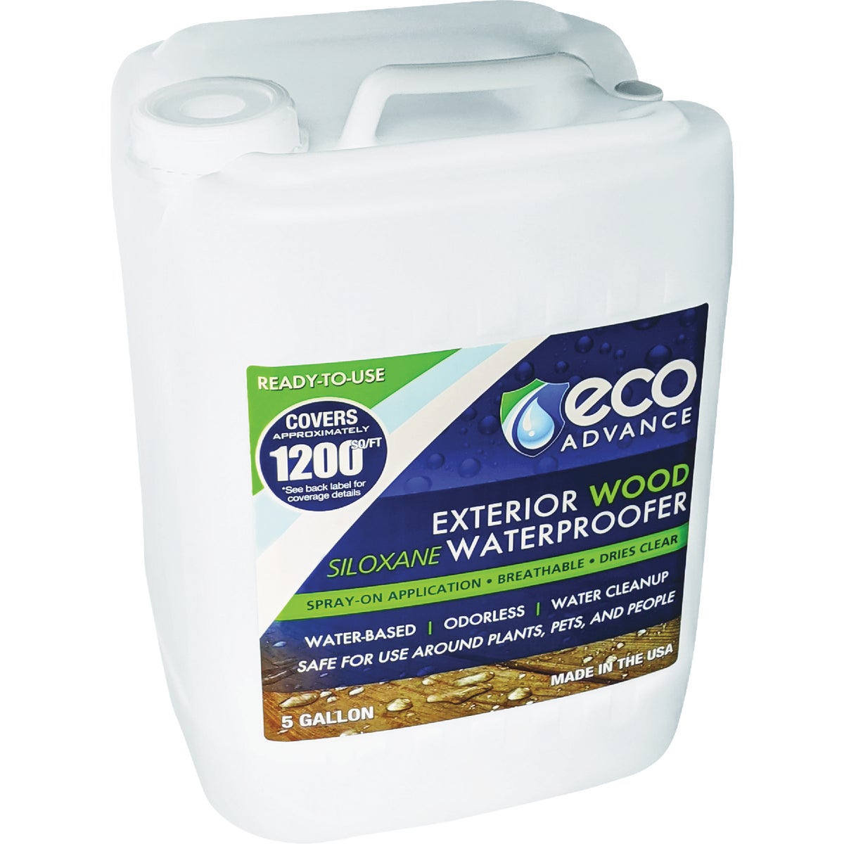 Eco Advance Exterior Wood Water Repellent Sealer, 5 Gal., Clear Image 1