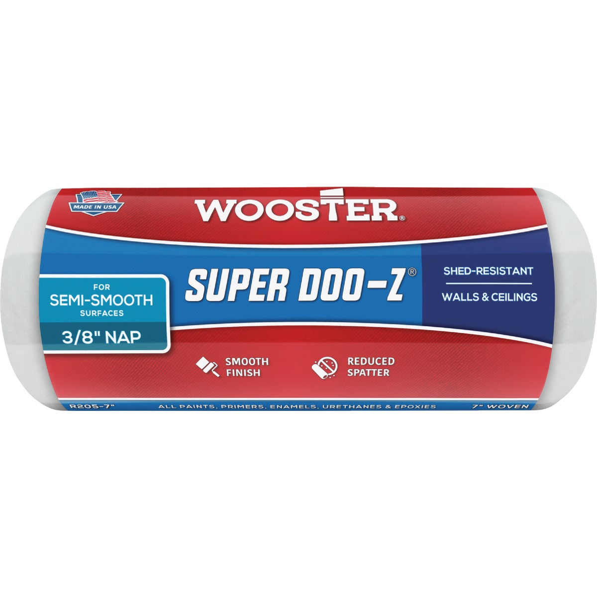 Wooster Super Doo-Z 7 In. x 3/8 In. Woven Fabric Roller Cover Image 1