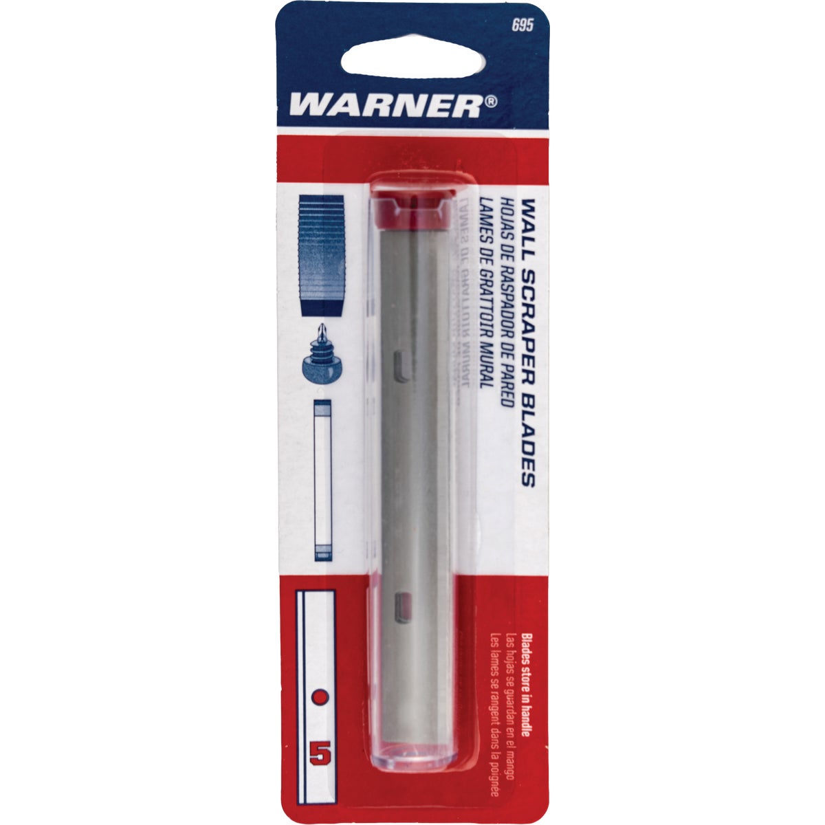 Warner 4 In. Replacement Scraper Blade (5-Pack) Image 4