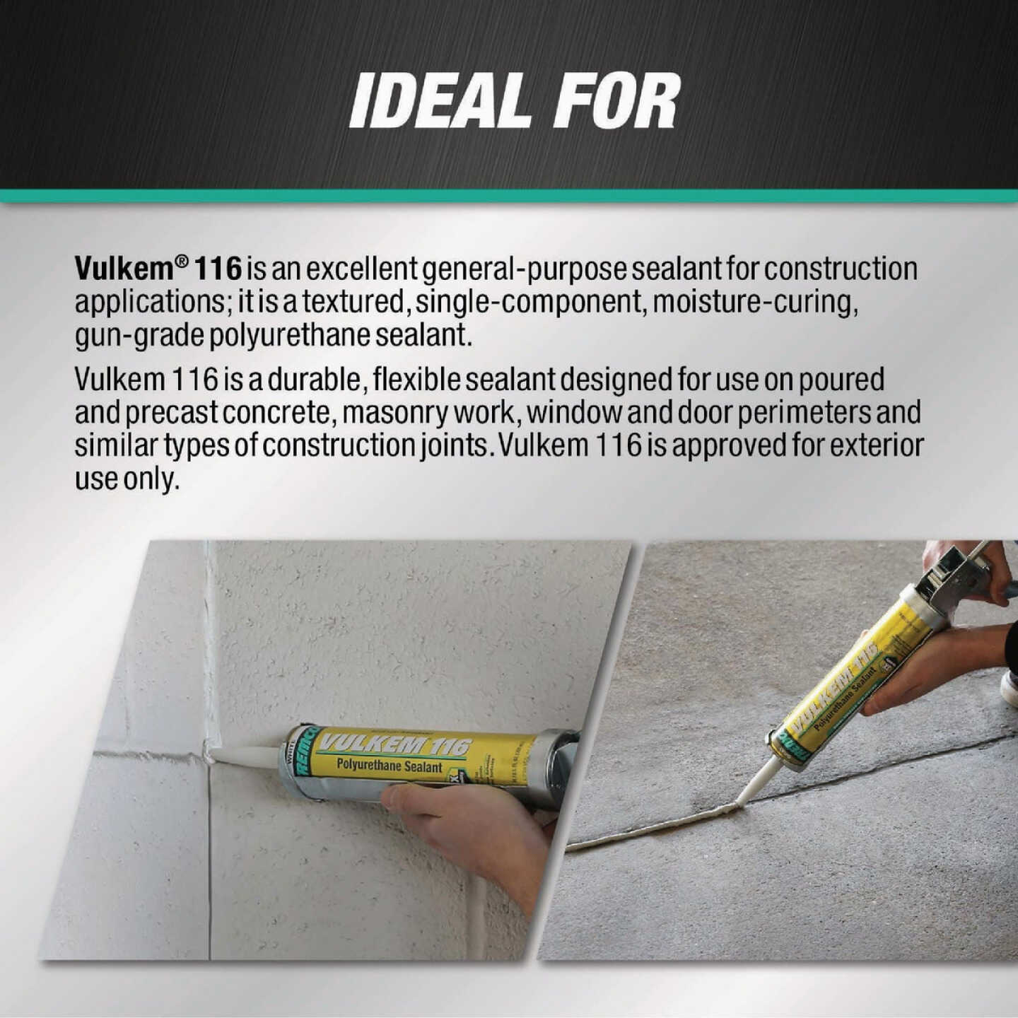 Tremco Vulkem 116 10.1 Oz. Buff Polyurethane Sealant Image 4