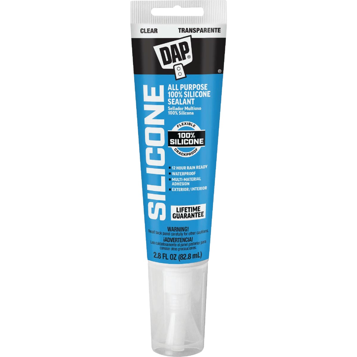 Dap 2.8 Oz. Window, Door & Siding Silicone Sealant, Clear Image 1