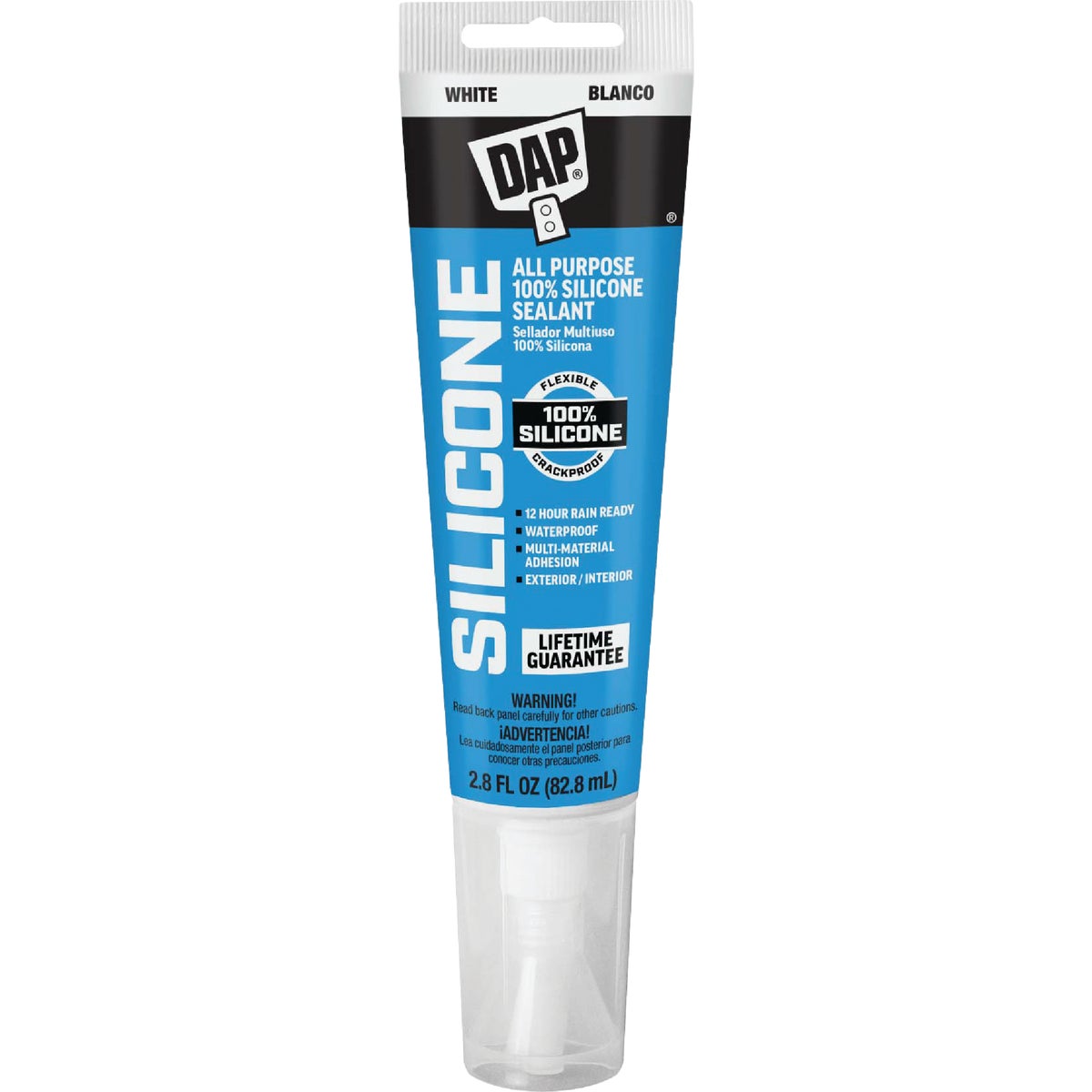 DAP 2.8 Oz. Window, Door & Siding Silicone Sealant, White Image 1