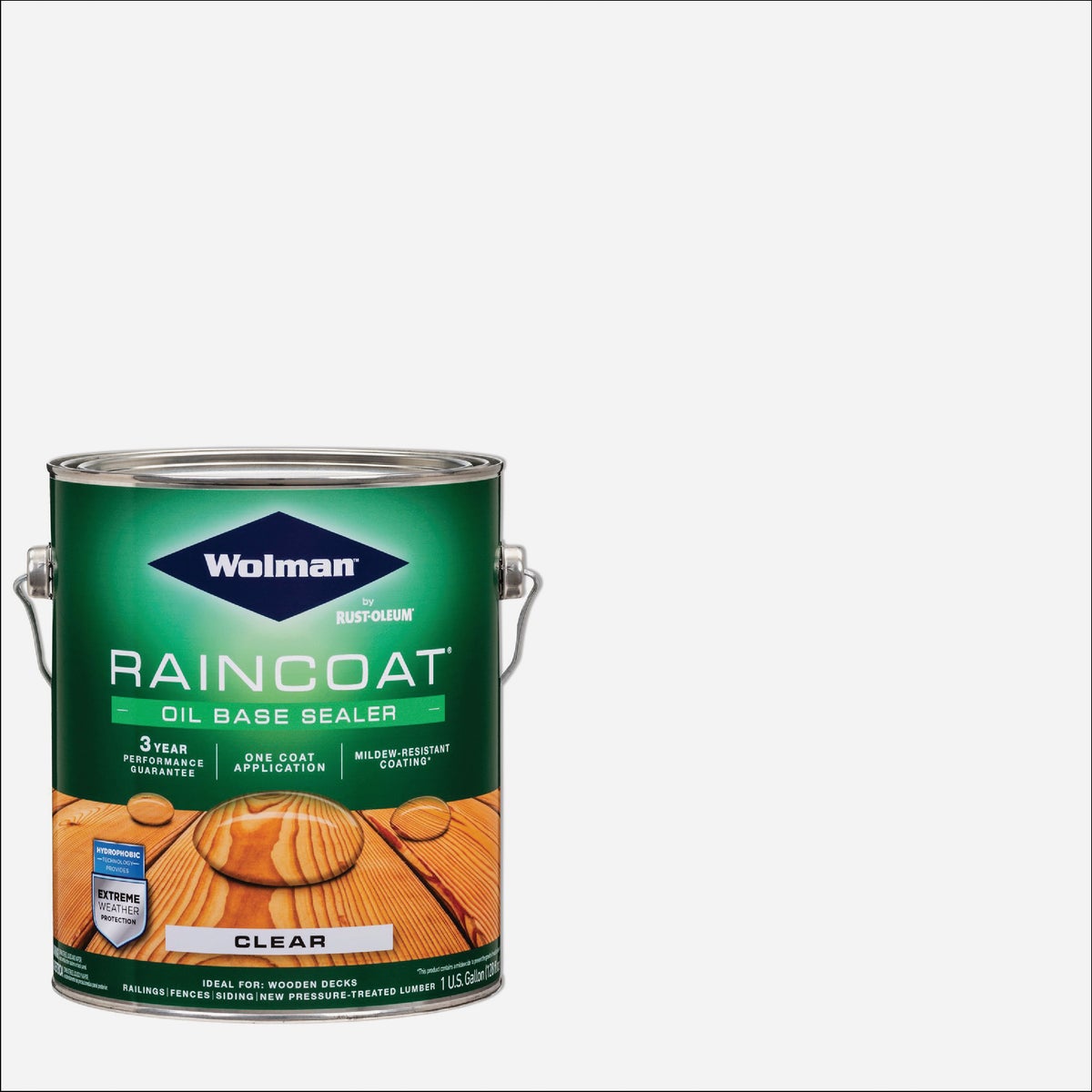 Wolman RainCoat One Coat Alkyd/Oil Base Clear Sealer, Clear, 1 Gal.