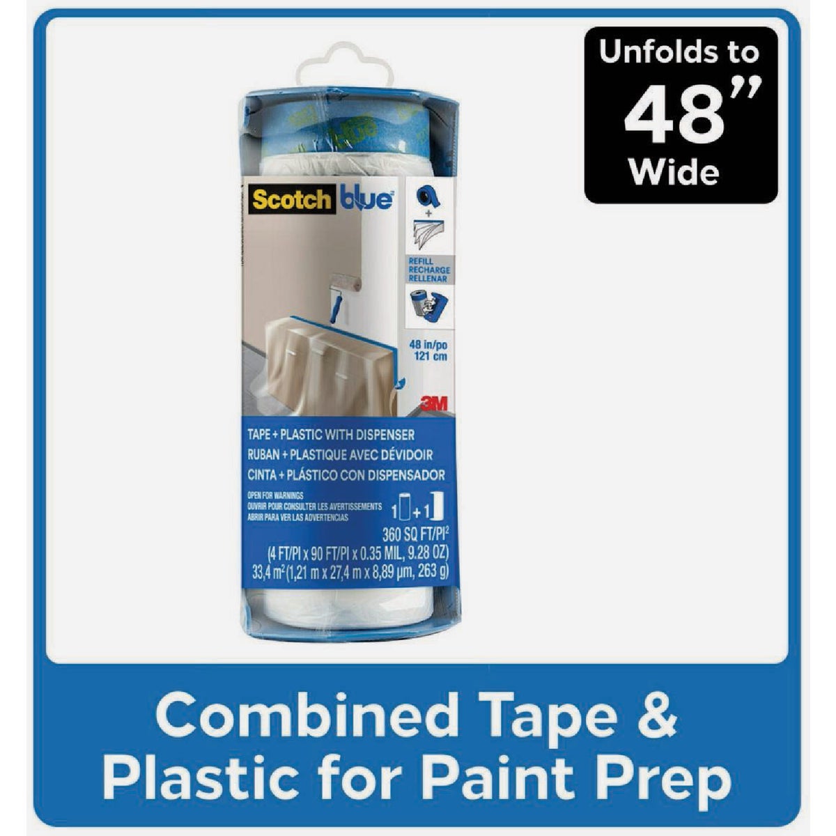 ScotchBlue Tape + Plastic with Dispenser Image 2