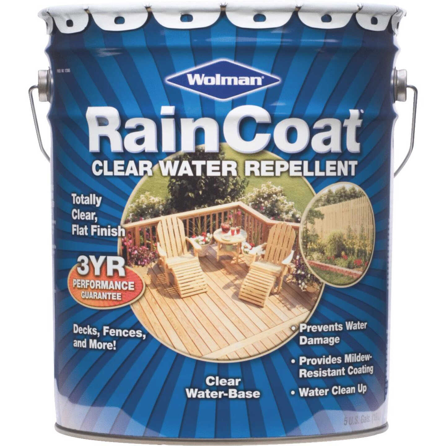 Wolman RainCoat Tinted Water-Based Repellent, Clear, 5 Gal. Image 1