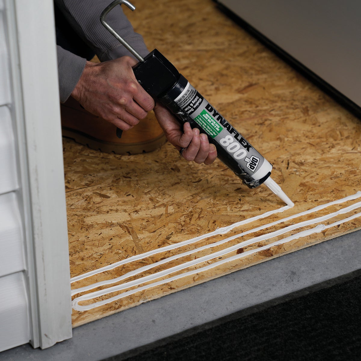 DAP Dynaflex 800 10.1 Oz. Advanced Window, Door, Siding, & Trim Polymer Sealant - Light Gray Image 4