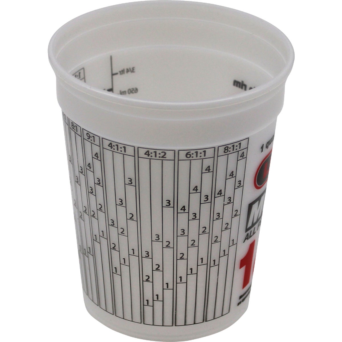 Leaktite 1 Qt. Semi-Transparent Multi-Mix All Purpose Mixing And Storage Container Image 5