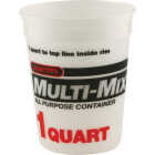 Leaktite 1 Qt. Semi-Transparent Multi-Mix All Purpose Mixing And Storage Container Image 1