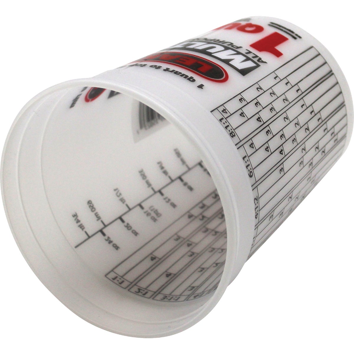 Leaktite 1 Qt. Semi-Transparent Multi-Mix All Purpose Mixing And Storage Container Image 6