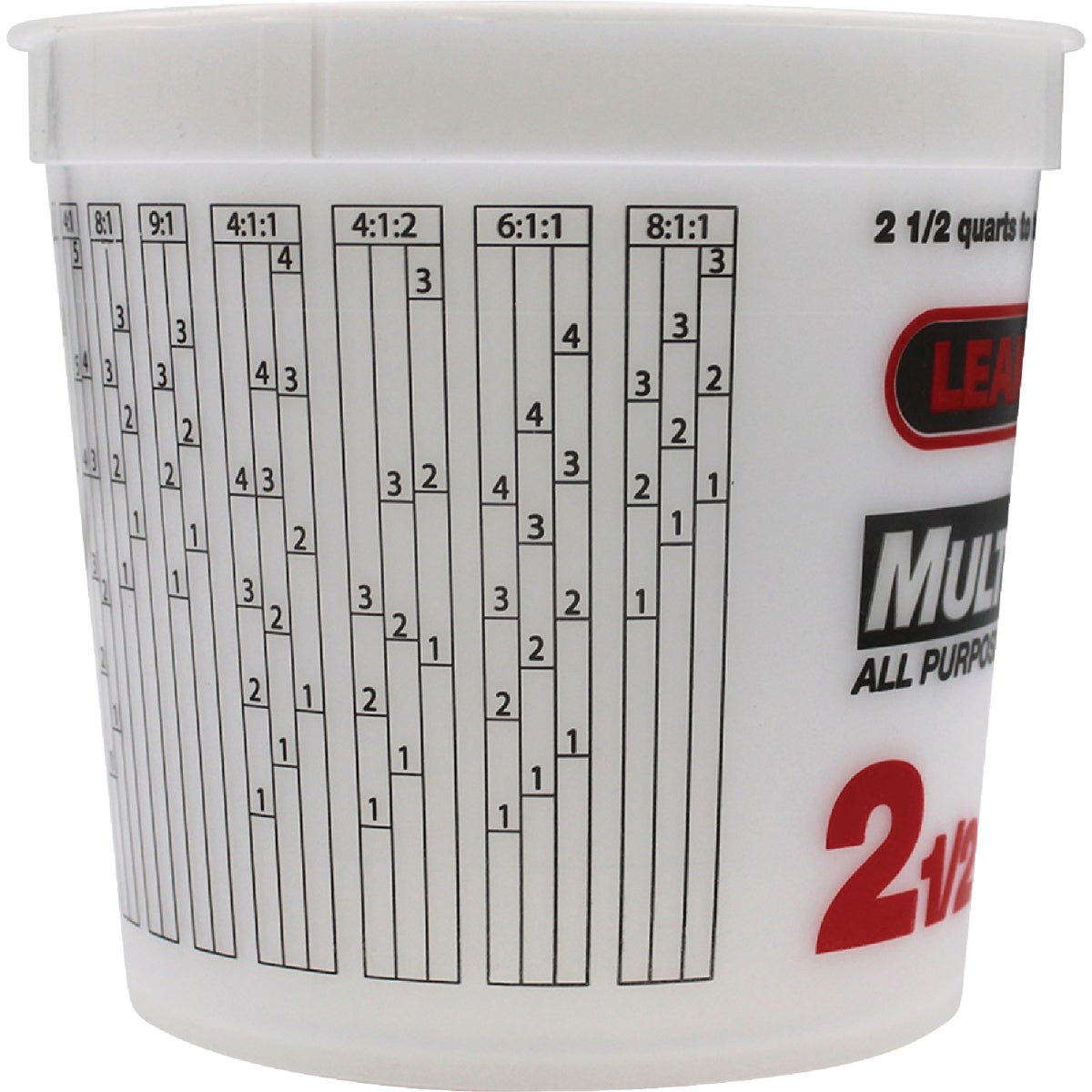Leaktite 2.5 Qt. Semi-Transparent Multi-Mix All Purpose Mixing And Storage Container Image 4
