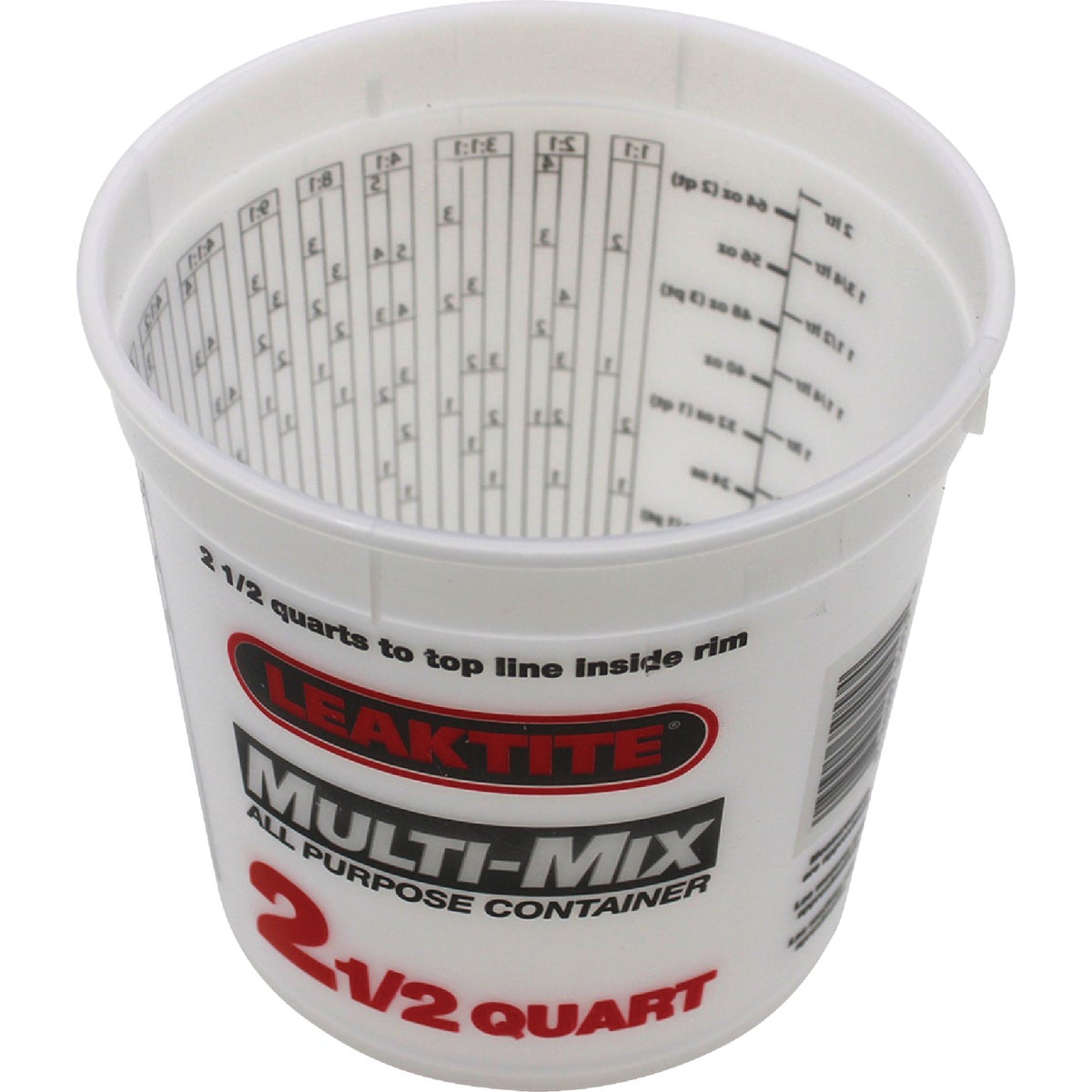 Leaktite 2.5 Qt. Semi-Transparent Multi-Mix All Purpose Mixing And Storage Container Image 5
