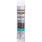 Rust-Oleum Professional 26 Oz. Mega White Inverted Marking Spray Paint Image 4